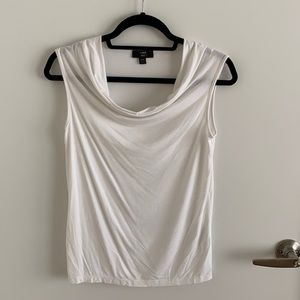 J.Crew 365 white cowlneck blouse, size XXS